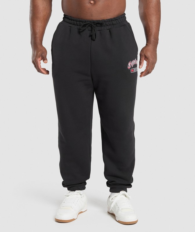 Gymshark Shark Joggers Black | 32680CSEB