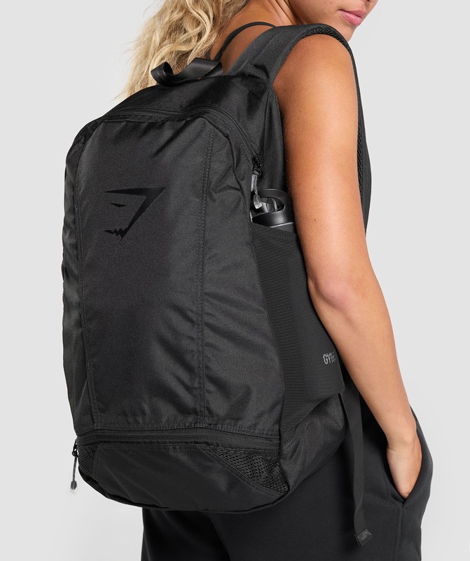 Gymshark Sharkhead Backpack Black | 78250GSTF
