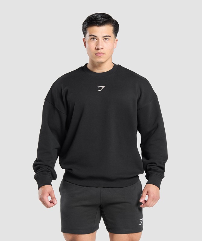 Gymshark Spartan Crew Black | 80931KMFB