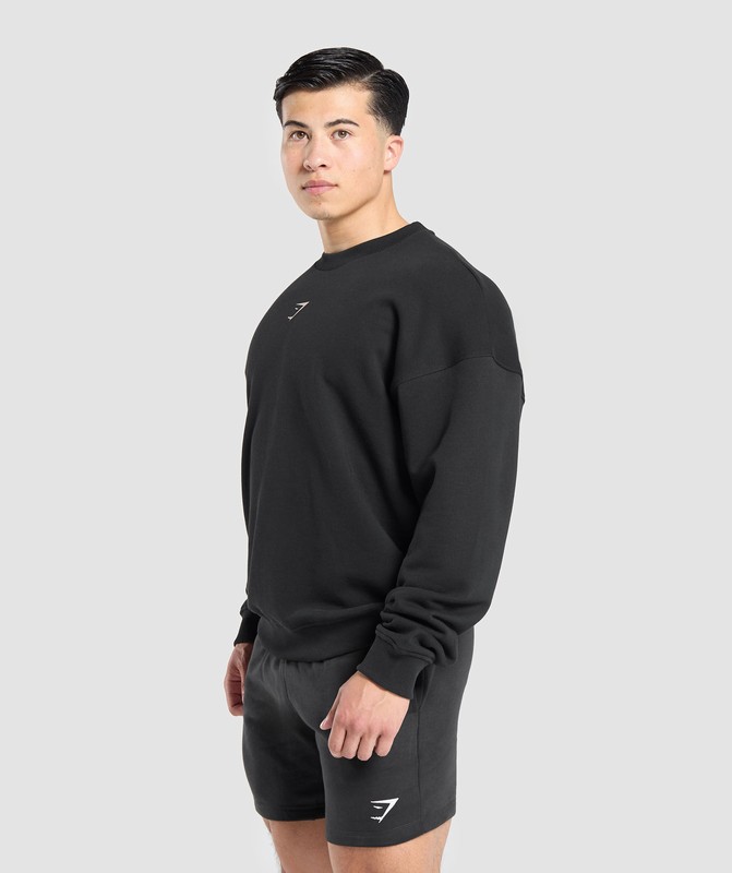 Gymshark Spartan Crew Black | 80931KMFB