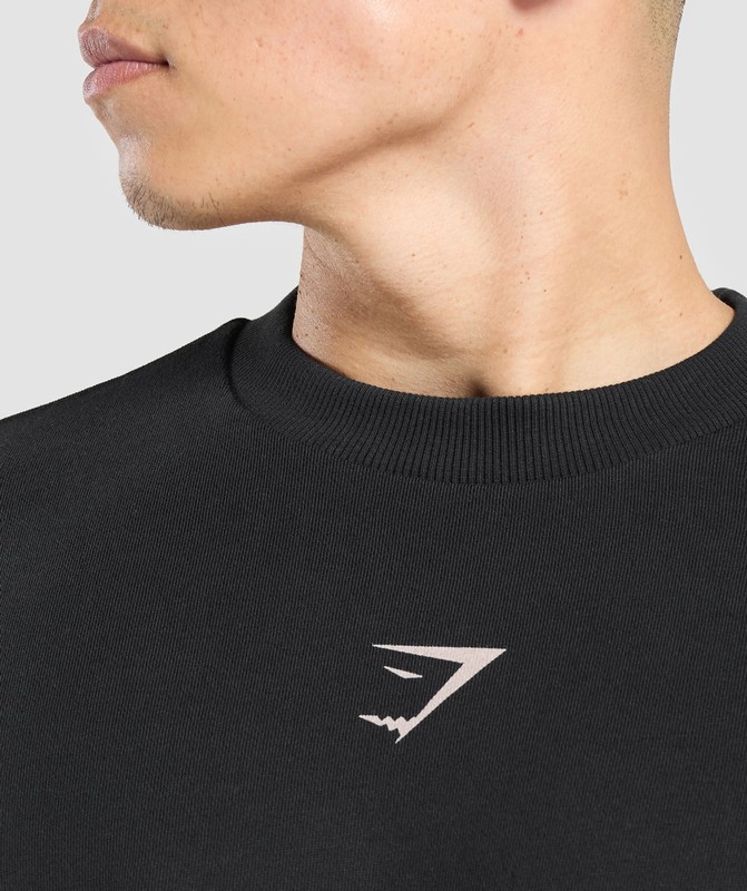 Gymshark Spartan Crew Black | 80931KMFB