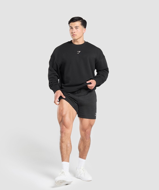 Gymshark Spartan Crew Black | 80931KMFB