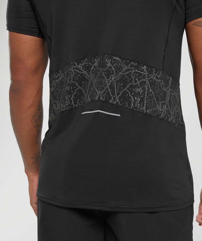 Gymshark Speed T-Shirt Black | 23657ZYMP