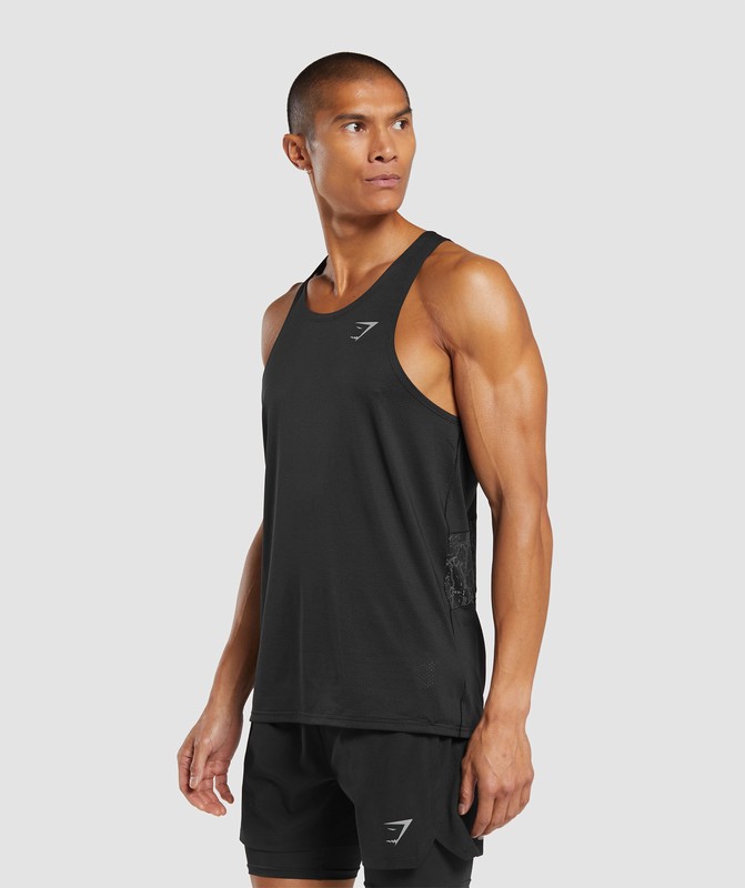 Gymshark Speed Tank Black | 94602FHIS