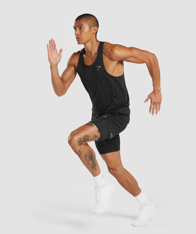 Gymshark Speed Tank Black | 94602FHIS