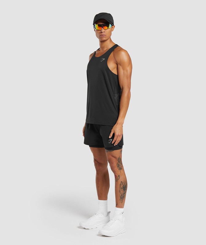 Gymshark Speed Tank Black | 94602FHIS
