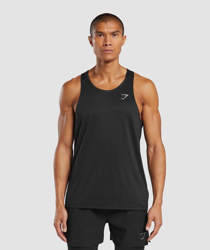 Gymshark Speed Tank Black | 94602FHIS