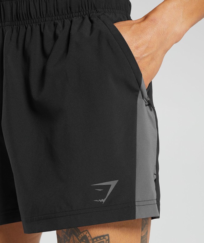 Gymshark Sport 5" Shorts Black | 39654EZNX