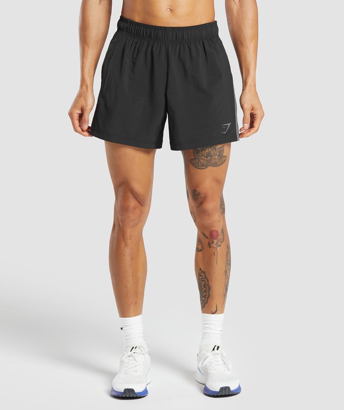 Gymshark Sport 5" Shorts Black | 39654EZNX
