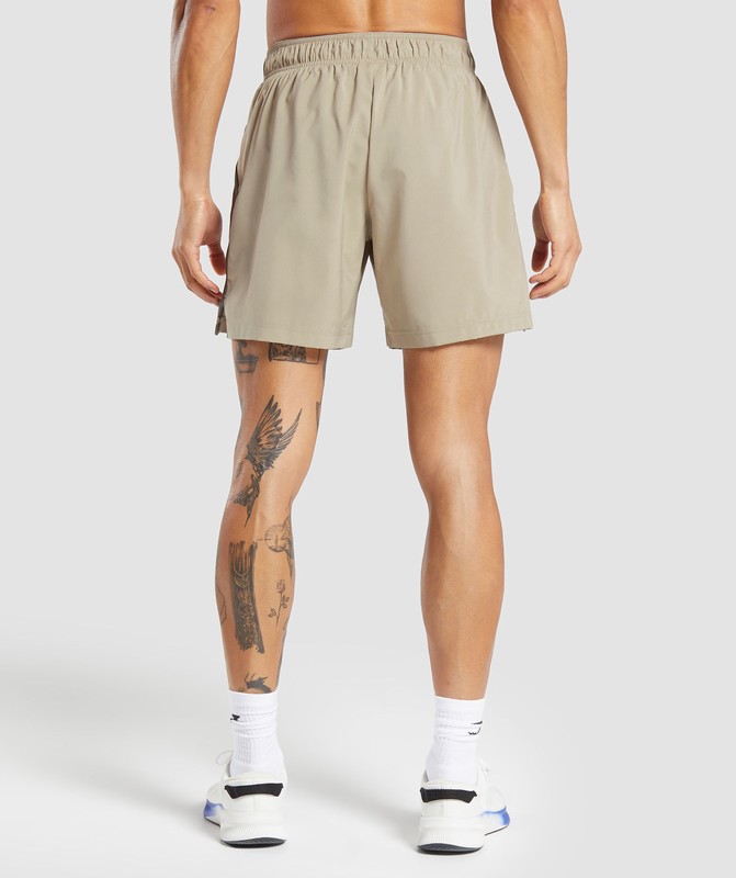 Gymshark Sport 7" Shorts Sand Brown / Camo Brown | 65974UQMC