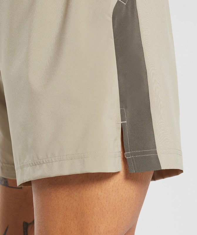Gymshark Sport 7" Shorts Sand Brown / Camo Brown | 65974UQMC