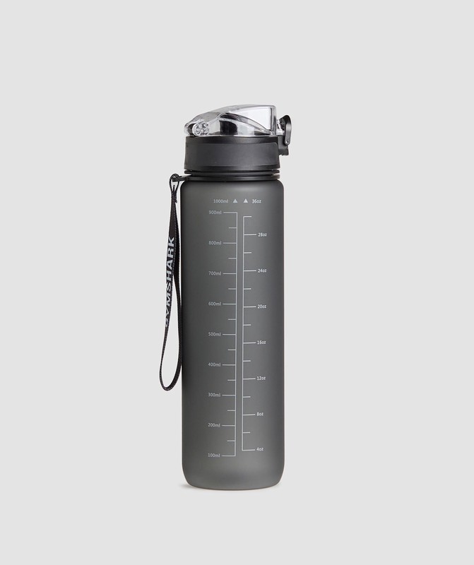 Gymshark Sports Bottle- Training Dept Graphic Black | 86510FQZI