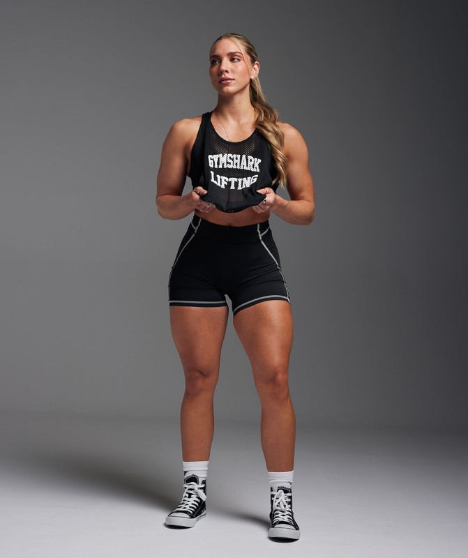 Gymshark Stitch Feature Shorts Black | 92718KNCG