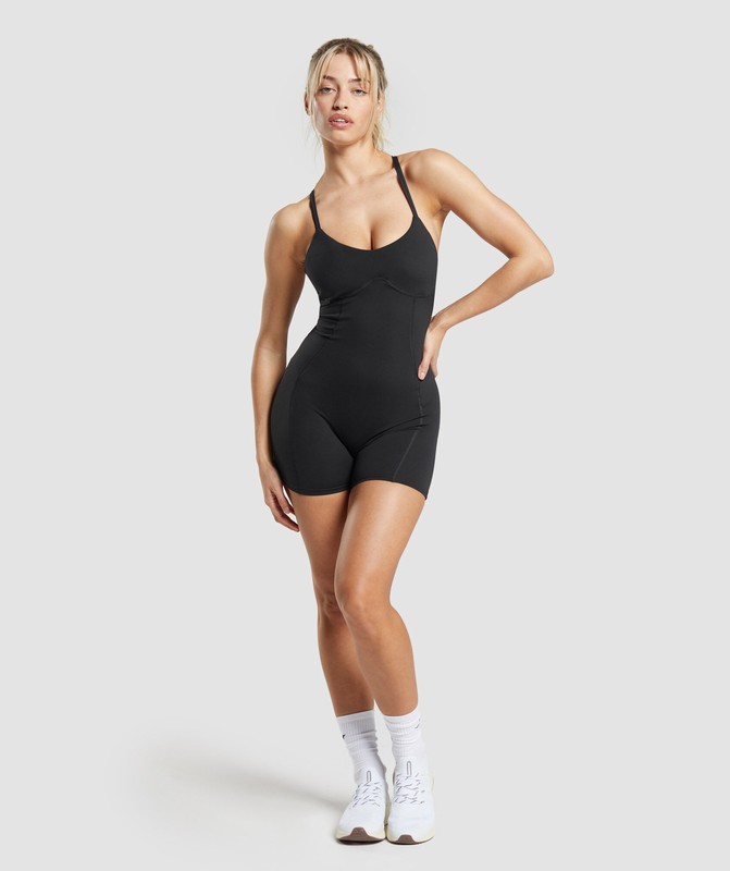 Gymshark Strappy All In One Black | 56203HCKG