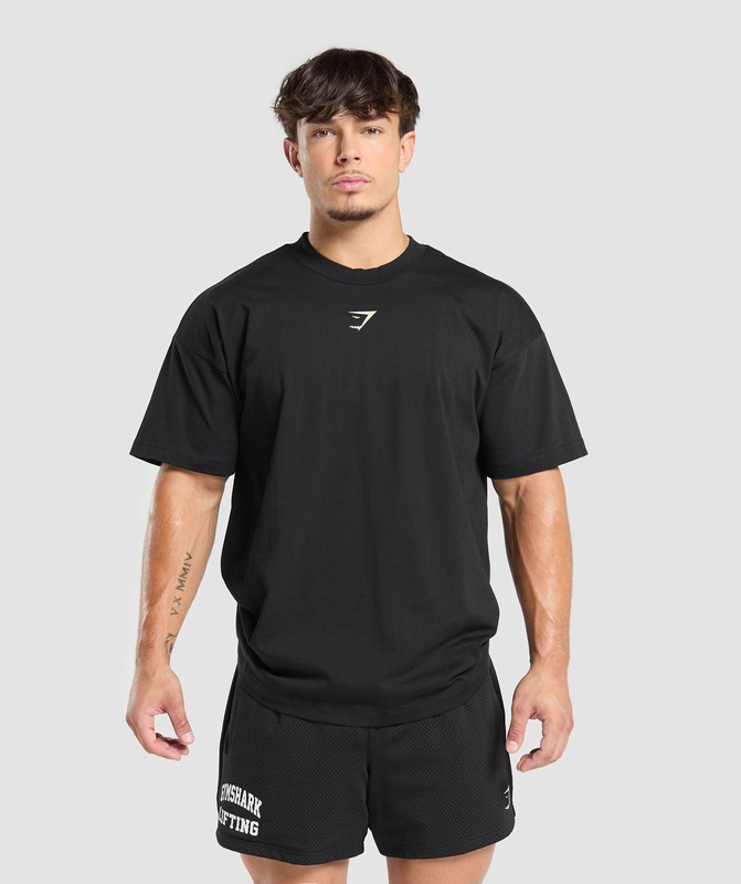 Gymshark Strength Department Graphic T-Shirt Black | 05679TUAK