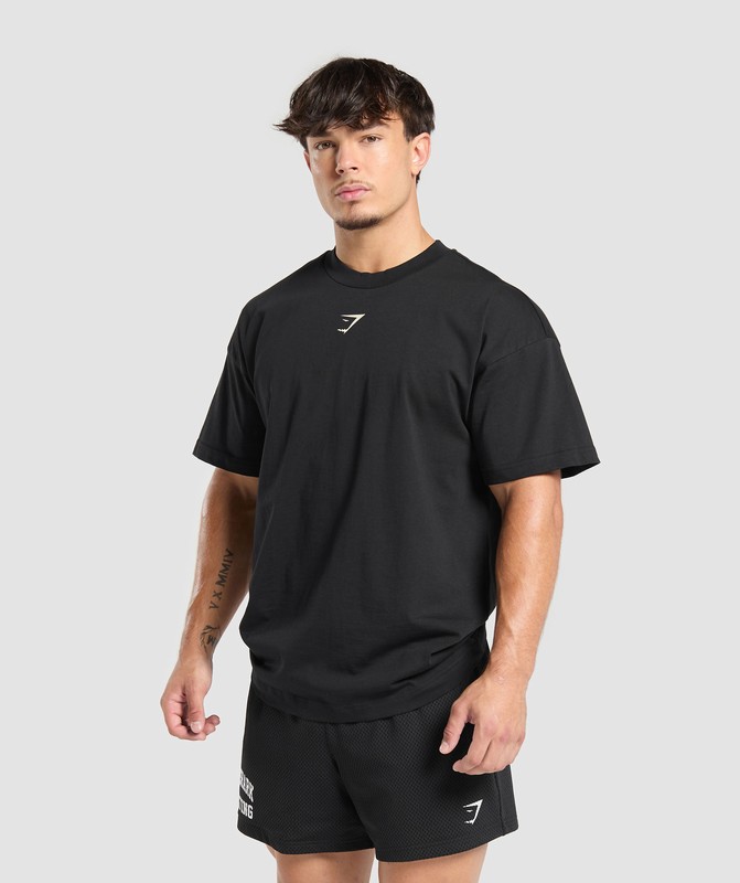 Gymshark Strength Department Graphic T-Shirt Black | 05679TUAK