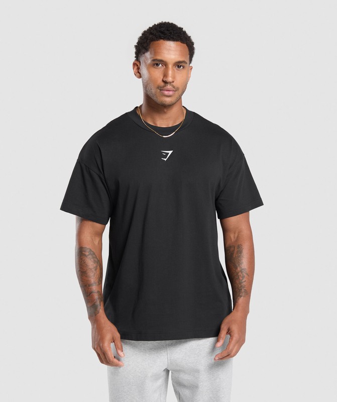 Gymshark Strength Dept Graphic T-Shirt Black | 35264KSJQ