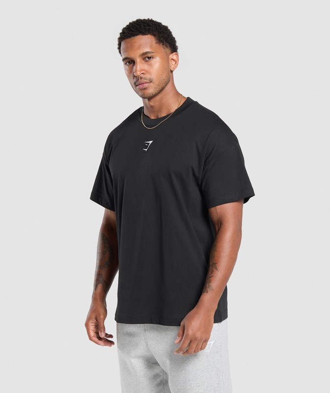 Gymshark Strength Dept Graphic T-Shirt Black | 35264KSJQ