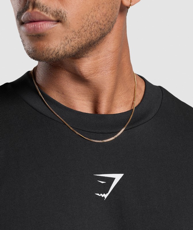 Gymshark Strength Dept Graphic T-Shirt Black | 35264KSJQ