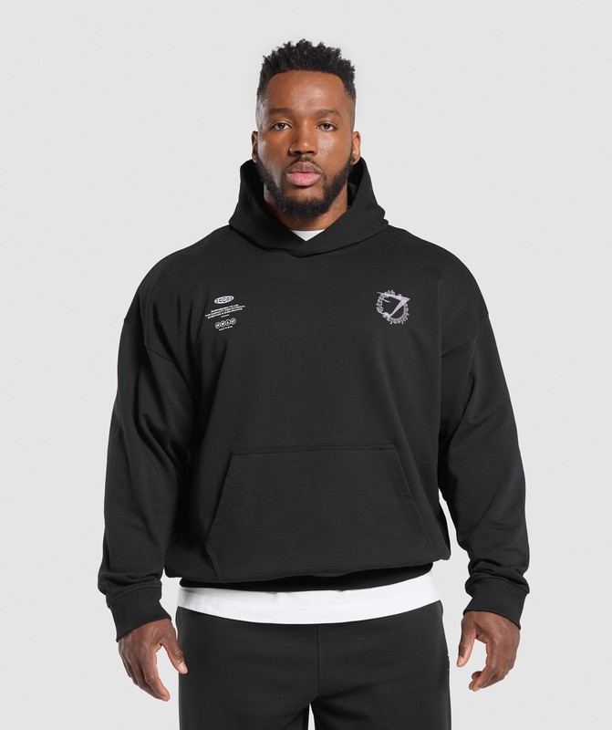 Gymshark Strength + Conditioning Hoodie Black | 27064UFVZ
