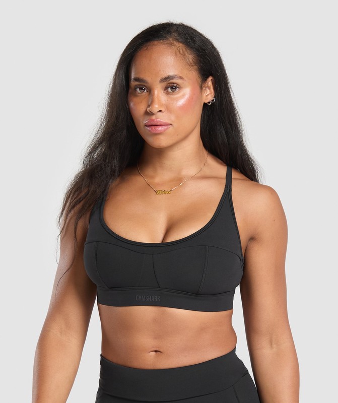 Gymshark Superset Sports Bra Black | 49671IDSM