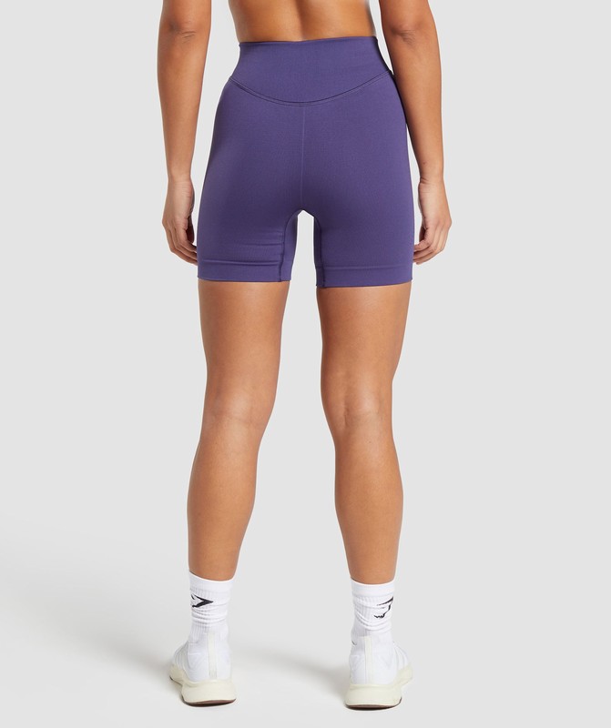 Gymshark Sweat Seamless Shorts Galaxy Purple | 17945JYLQ
