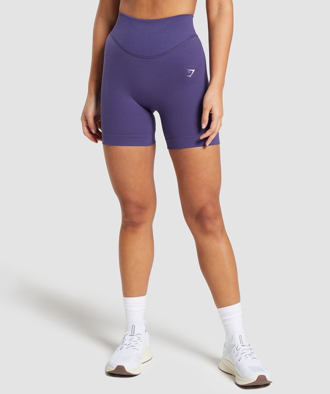 Gymshark Sweat Seamless Shorts Galaxy Purple | 17945JYLQ