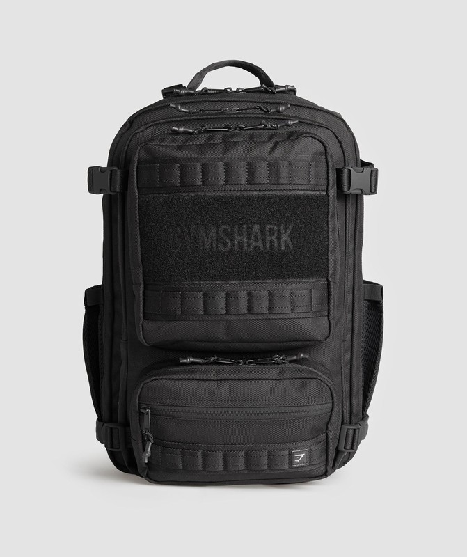 Gymshark Tactical Backpack Black | 86501RQXB