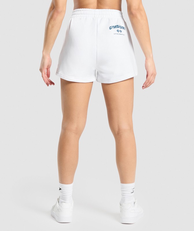 Gymshark Team Short White | 56834LEXS