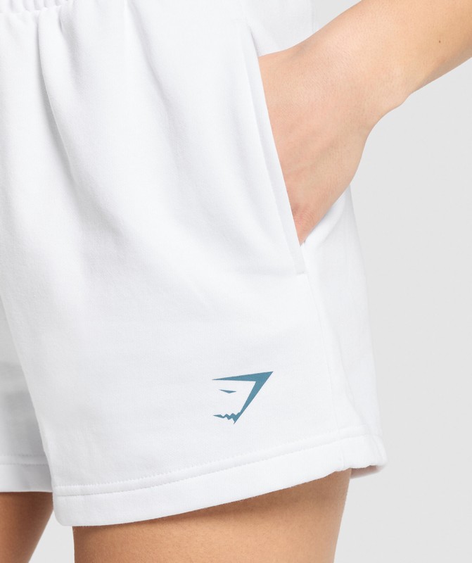 Gymshark Team Short White | 56834LEXS