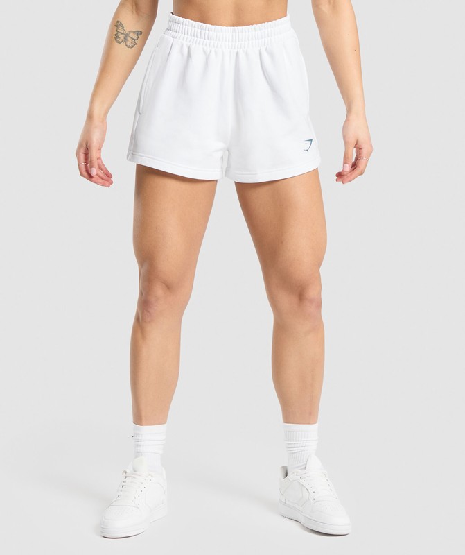 Gymshark Team Short White | 56834LEXS