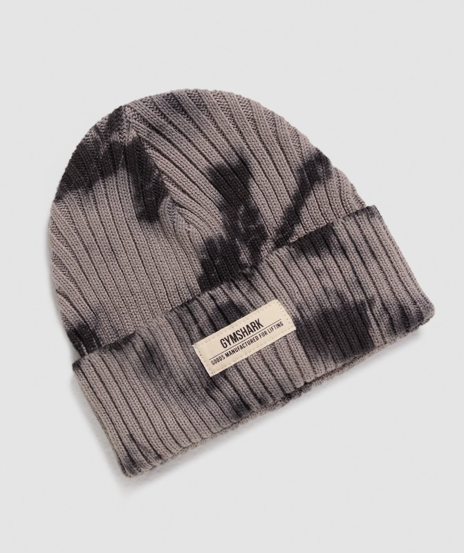 Gymshark Tie Dye Beanie Black | 71926IXUW