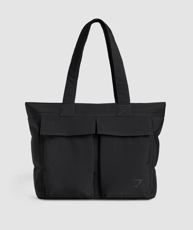 Gymshark Tote Bag Black | 81659ZBFW