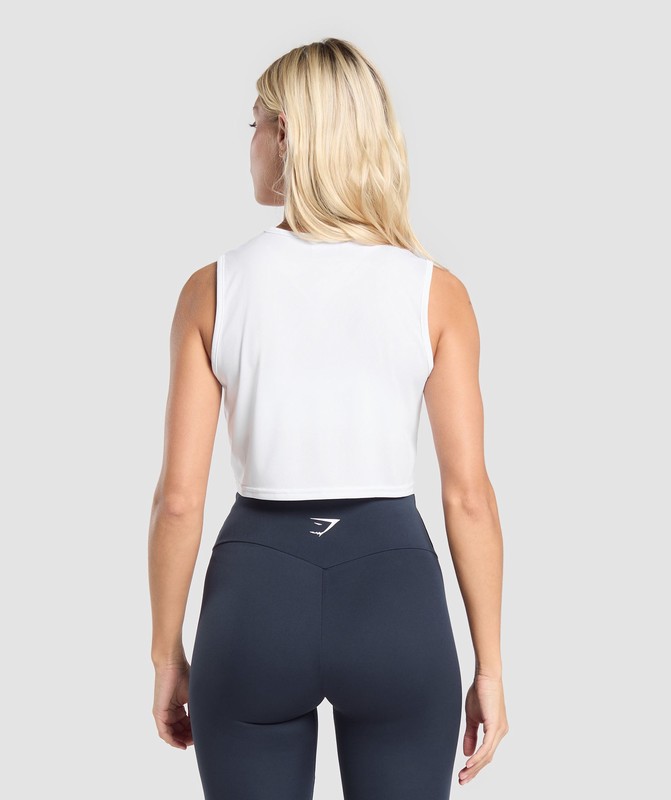 Gymshark Training Crop tank White | 61304GFIV