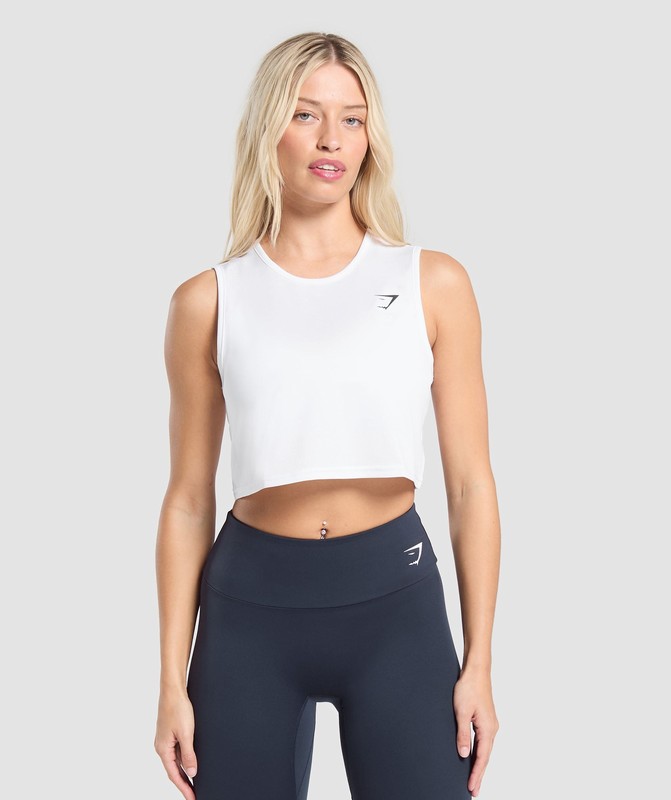 Gymshark Training Crop tank White | 61304GFIV