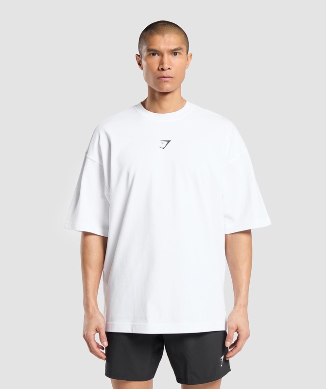 Gymshark Training Dept OS Tee GFX White | 69154ZAFB