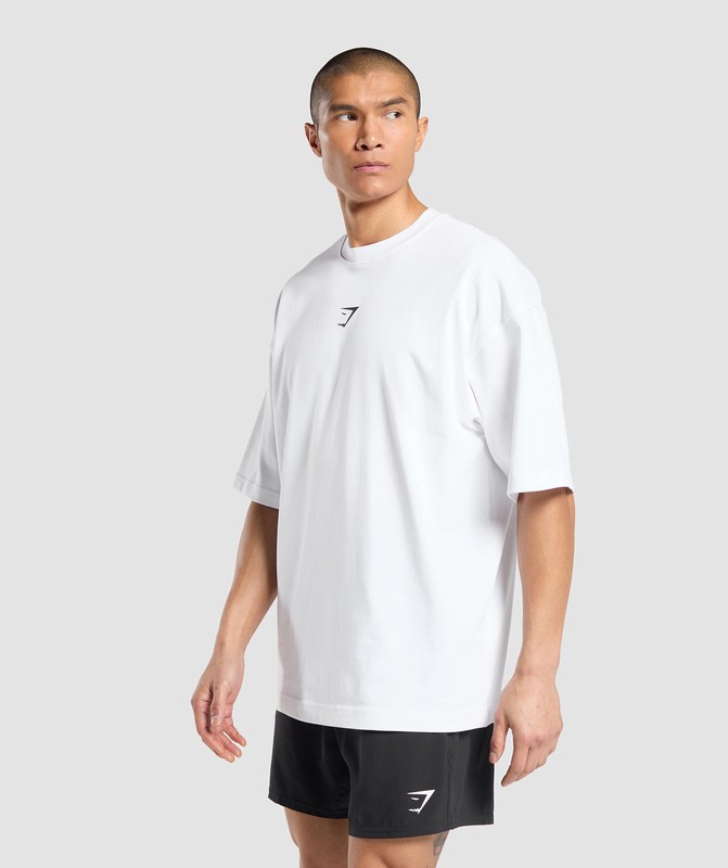 Gymshark Training Dept OS Tee GFX White | 69154ZAFB