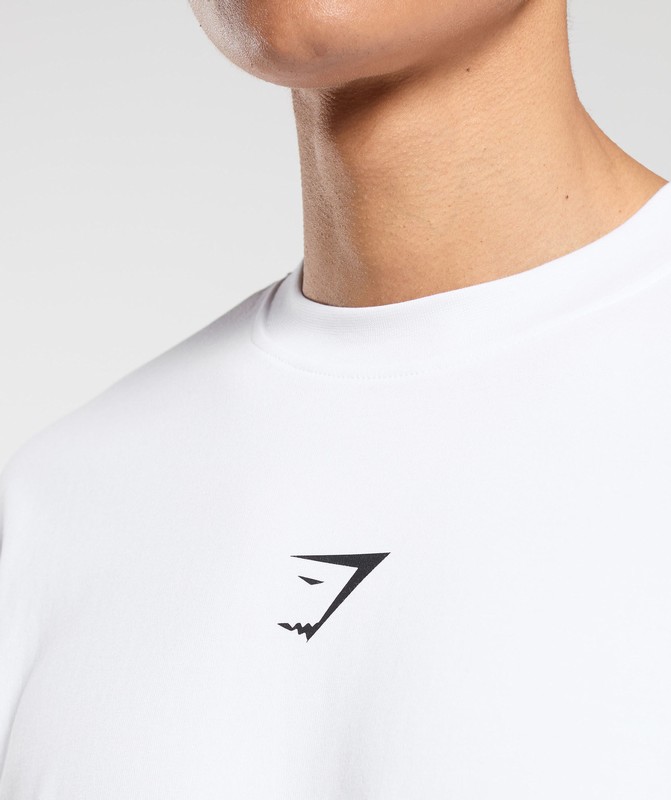 Gymshark Training Dept OS Tee GFX White | 69154ZAFB