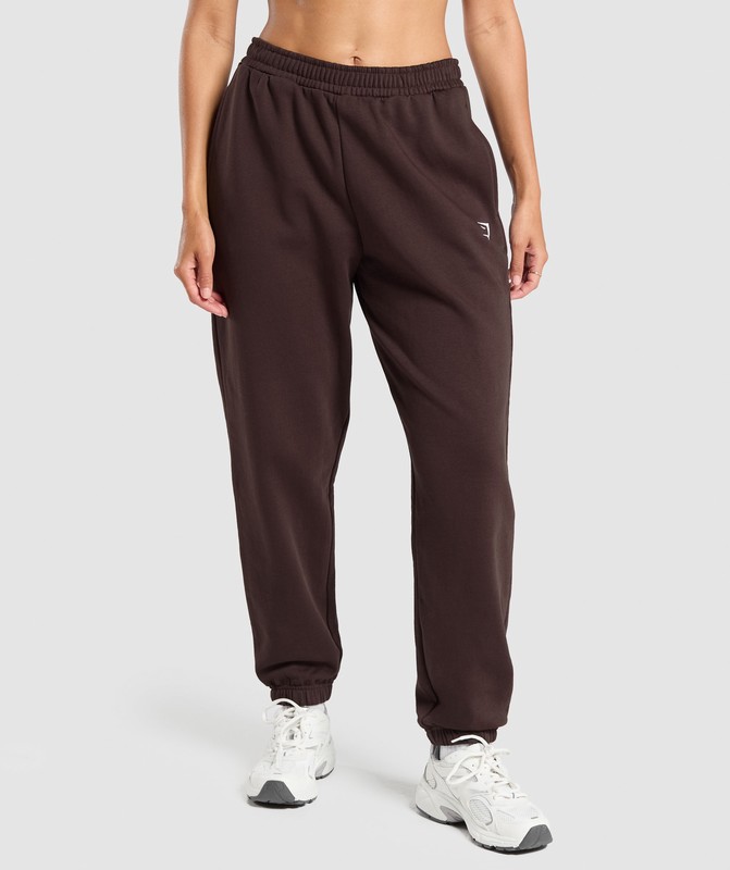 Gymshark Training Fleece Joggers Heritage Brown | 58193MTKN