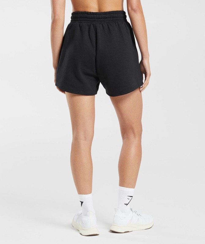 Gymshark Training Fleece Shorts Black | 46359WYXD