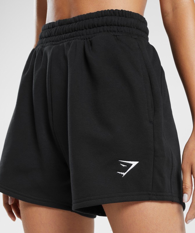 Gymshark Training Fleece Shorts Black | 46359WYXD