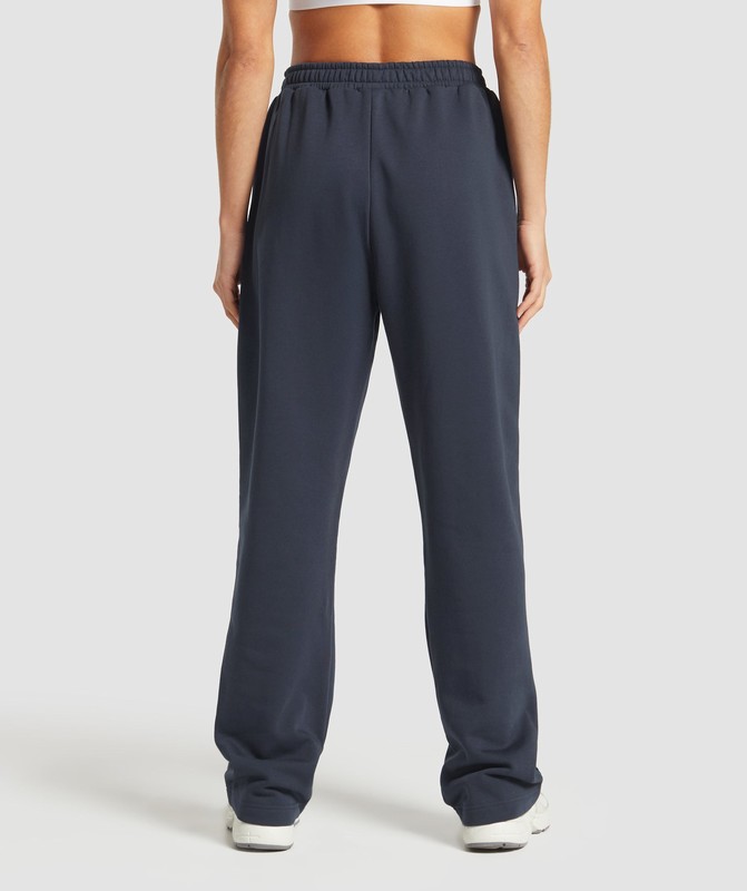Gymshark Training Fleece Straight Leg Joggers Heavy Blue | 16243QBDI