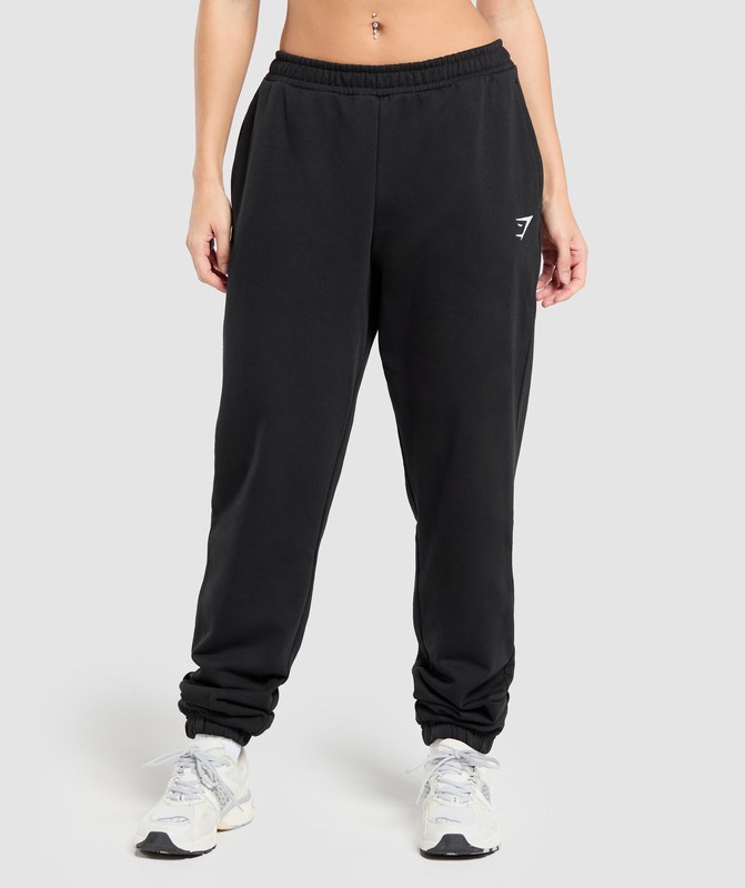 Gymshark Training Fleece Tall Joggers Black | 13690YNLJ