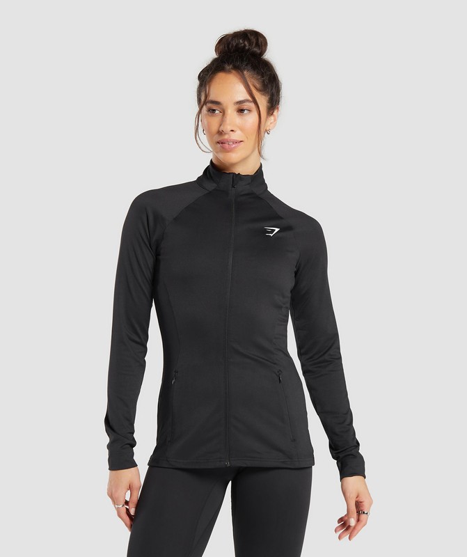 Gymshark Training Jacket Black | 83196WAGB
