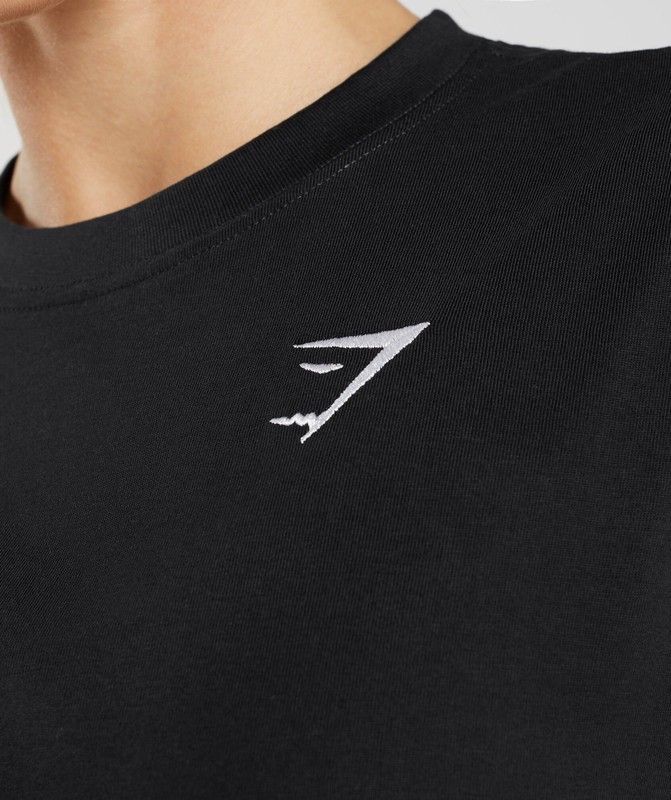 Gymshark Training Oversized T-Shirt Black | 28479MCBG