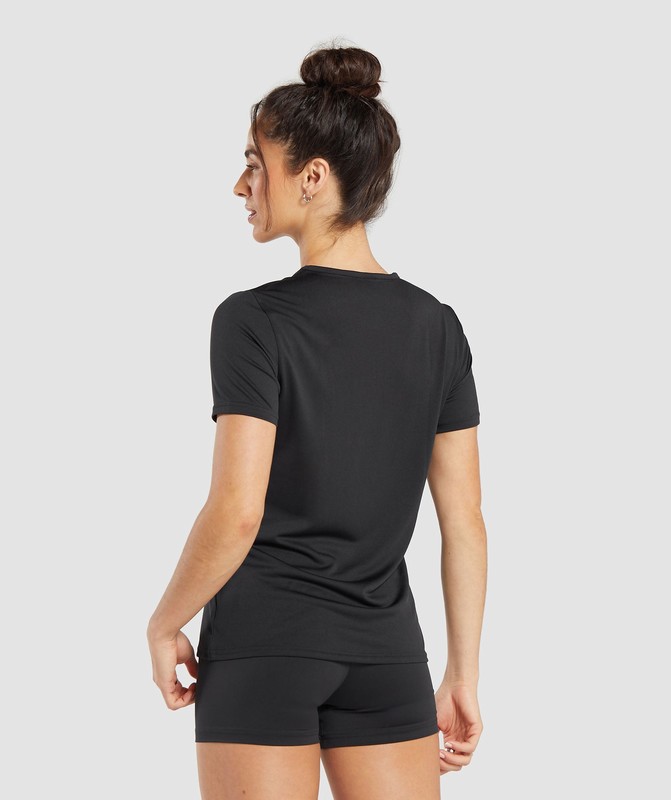 Gymshark Training T-Shirt Black | 16074FVOX