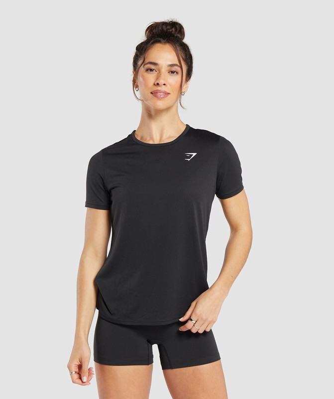 Gymshark Training T-Shirt Black | 16074FVOX