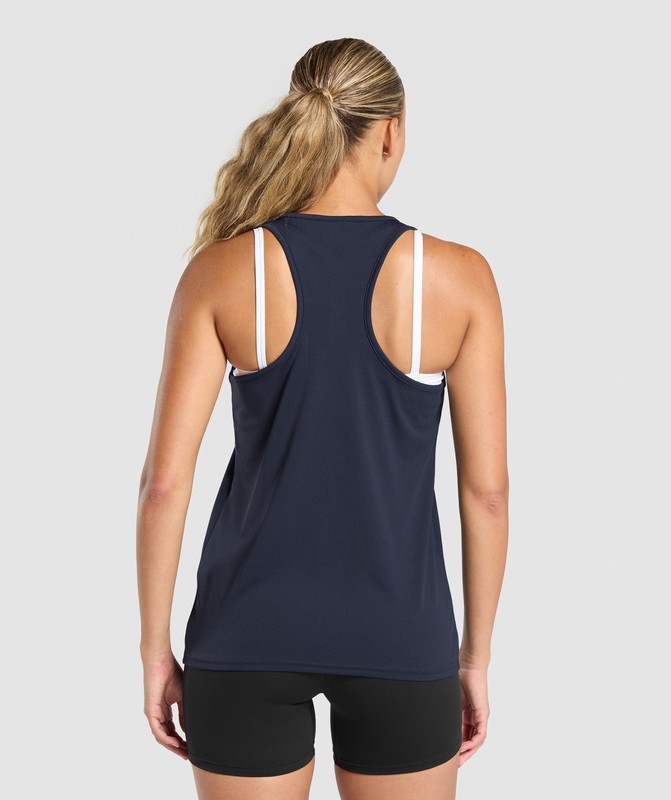 Gymshark Training Tank Heavy Blue | 45860GMRL