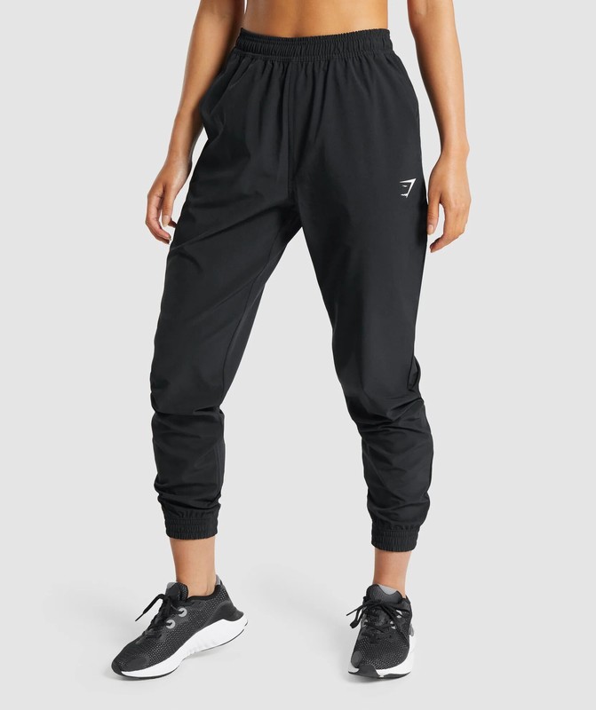 Gymshark Training Woven Pants Black | 20713XDLJ