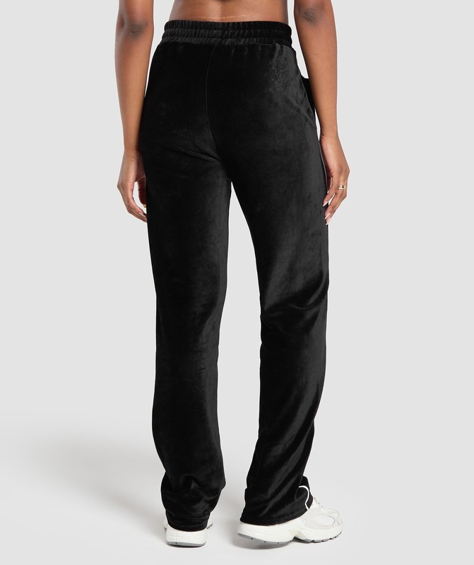Gymshark Velour Joggers Black | 67019HMEF